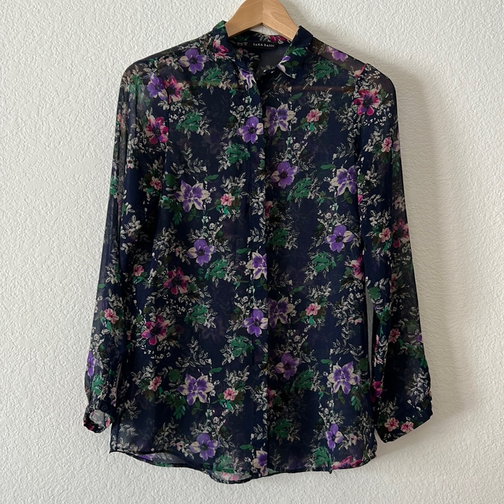 Sheer Zara blouse